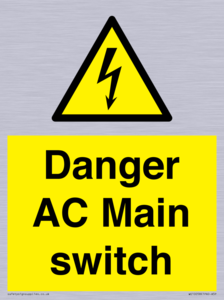 Danger AC Main switch 
